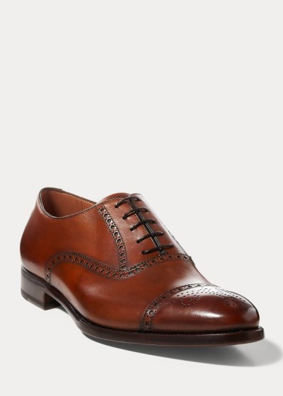 Men's Ralph Lauren Denver Cap-Toe Shoes | 965781LZT